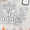 Motivational Quotes Coloring Pages: Inspiring Designs for Relaxation - Image 4