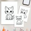 Kitten's Adventures - 21 Cat Coloring Pages - Image 4