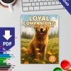 Realistic Dog Coloring Pages: Ideal for Dog Lovers and Coloring Fans - Image 2