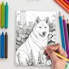 Realistic Dog Coloring Pages: Ideal for Dog Lovers and Coloring Fans - Image 5