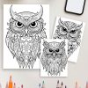 Night Watchers: 50 Owl Coloring Designs for Relaxation and Creativity - Image 4
