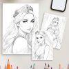 Magical Greek Goddesses Coloring Pages for Kids – Fun & Educational - Image 4
