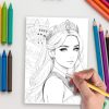 Magical Greek Goddesses Coloring Pages for Kids – Fun & Educational - Image 5