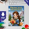 Princess Moments: 120 Elegant Adult Coloring Pages for Relaxation and Creativity - Image 2