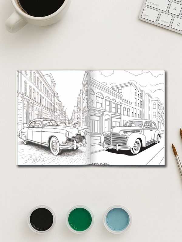 Vintage Car Coloring Pages: Classic Cruisers Collection - Image 3