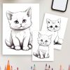 Whisker World: 105 Cat Coloring Pages for Feline Lovers - Fun and Creative Designs for Cat Enthusiasts - Image 4