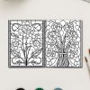 Stunning Botanical Beauty: 180 Stained Glass Floral Art Pages - Image 3