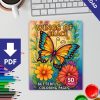Exquisite Butterfly Coloring Pages - Wings of Grace Collection - Image 2