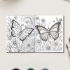 Exquisite Butterfly Coloring Pages - Wings of Grace Collection - Image 3