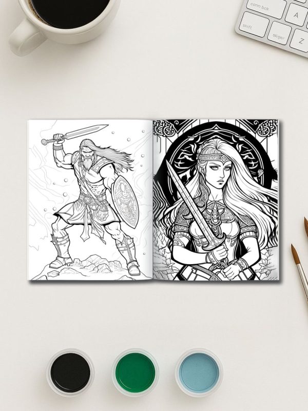 Norse Legends – 17 Viking Coloring Pages - Image 3