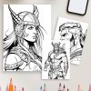 Viking Coloring Pages: Fun & Educational Norse Mythology Activity for Kids - Image 4