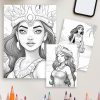 Tropical Princesses Coloring Pages: Discover the Beauty of Polynesian Islands - Image 4
