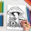 Whimsical Mushroom Houses: Enchanting Garden Decor for Forest Fungi Fantasy - Image 5