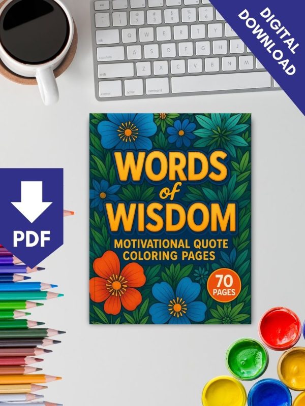 Words of Wisdom – 70 Motivational Quote Pages - Image 2