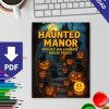Haunted Manor: 45 Spooky Halloween House Coloring Pages for Kids and Adults - Image 2