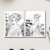 Geisha Grace: 29 Japanese Women Coloring Pages for Adults - Image 3