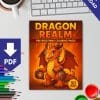 Dragon Realm Coloring Book: 50 Fire-Breathing Pages for Kids and Adults - Fun and Creative Designs for All Ages - Image 2