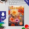 Wild Bloom: 230 Wild Flower Coloring Pages for Relaxation and Creativity - Image 2
