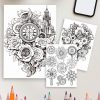 Steampunk Blooms: 253 Floral Mandala Designs for Unique Art Projects - Image 4