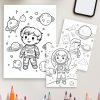 Space Coloring Pages: Cosmic Adventures for Exploring the Universe - Image 4