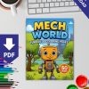 Mech World Coloring Book: Fun Robot Coloring Pages for Kids - Image 2