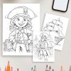 Pirates Ahoy! Coloring Book: 50 Swashbuckling Pages for Kids and Adults – Fun Pirate Designs - Image 4