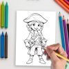 Pirates Ahoy! Coloring Book: 50 Swashbuckling Pages for Kids and Adults – Fun Pirate Designs - Image 5