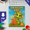 Dragon ABC – 36 Alphabet & Number Pages with Dragons - Image 2