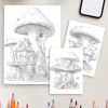Whimsical Mushroom Cottage Magic: 75 Enchanting House Pages - Image 4
