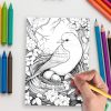 50 Joyful Springtime Coloring Pages: Explore Nature's Wonders - Image 5