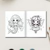 Mermaid Tales & Mythical Friends – 70 Fantasy Story Coloring Pages - Image 3