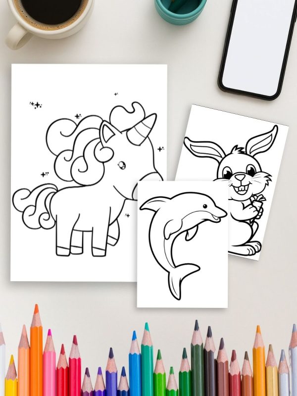 Animal Friends Forever: Adorable Animal Coloring Pages for Kids - Image 4