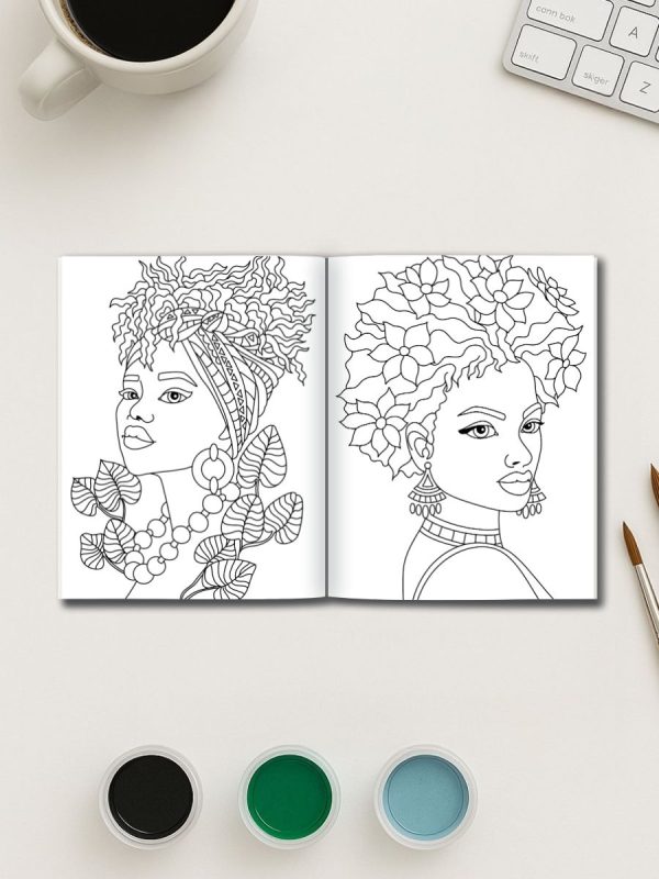 Stunning Black Girl Coloring Pages - Bold and Beautiful Designs - Image 3