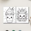 Kawaii Cuties – 130 Adorable Everyday Object Coloring Pages - Image 3