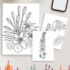 Beautiful Flower Coloring Pages for Relaxation and Creativity - Image 4