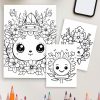 Kawaii Cuties – 130 Adorable Everyday Object Coloring Pages - Image 4