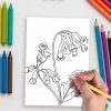 Beautiful Flower Coloring Pages for Relaxation and Creativity - Image 5