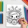 Kawaii Cuties – 130 Adorable Everyday Object Coloring Pages - Image 5
