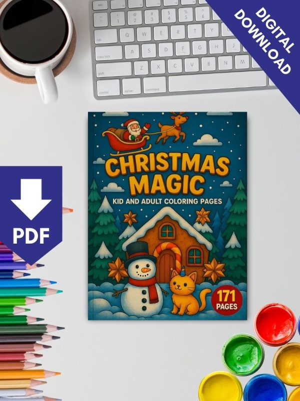 Christmas Magic: 171 Holiday-Themed Coloring Pages for Festive Fun - Image 2