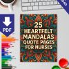 Mandalas for Nurses – 25 Heartfelt Quote Pages - Image 2