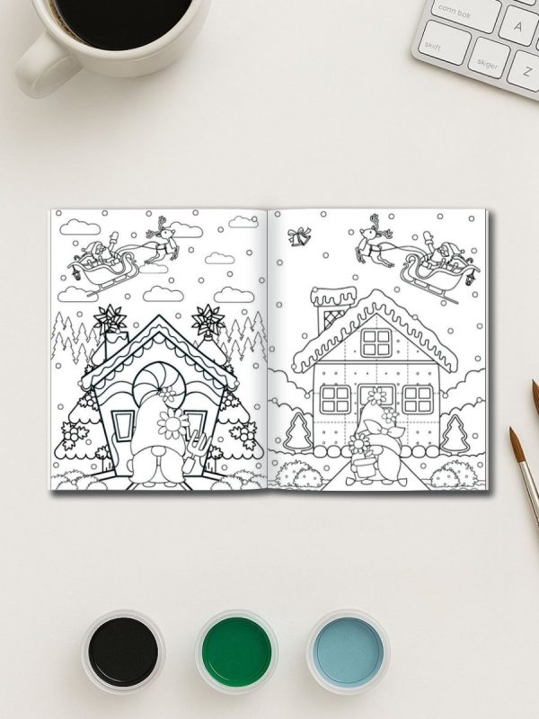 Christmas Magic: 171 Holiday-Themed Coloring Pages for Festive Fun - Image 3