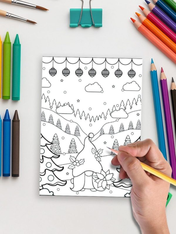 Christmas Magic: 171 Holiday-Themed Coloring Pages for Festive Fun - Image 5