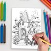 Whimsical Garden Gnome Coloring Pages: Fun & Creative Designs for All Ages - Image 5