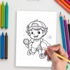 Sports & Activities Coloring Pages for Kids - Fun and Engaging Designs - Image 5