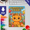 Purrfectly Kawaii – 160 Cute Cat Coloring Pages - Image 2