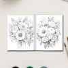 Blossom Bliss: 50 Flower Coloring Pages Vol. 2 - Relaxing Floral Designs for Adults - Image 3