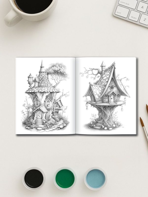 Enchanted Fairy Homes Coloring Book: Magical Designs Vault - Image 3