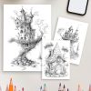 Enchanted Fairy Homes Coloring Book: Magical Designs Vault - Image 4