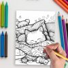 Purrfectly Kawaii – 160 Cute Cat Coloring Pages - Image 5