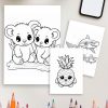 Animal & Snack Time – 184 Animals & Fruits Coloring Pages for Kids - Image 4